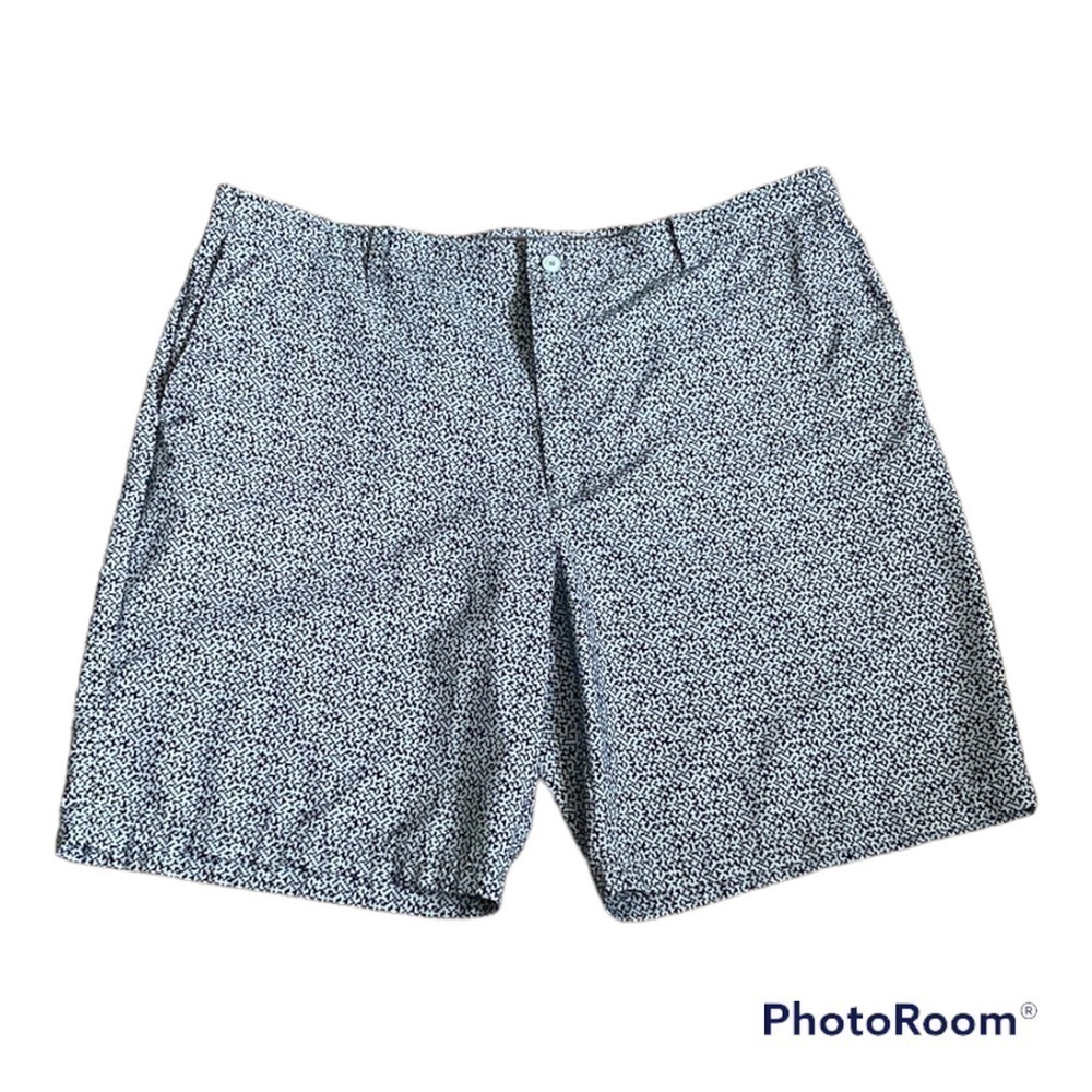 Golf America | Mens Blue & Teal Print Golf 10” Shorts | Size 42